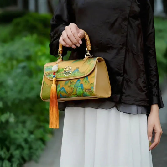 【Artistic Heritage】The Mountains and Rivers Collection: Where Classical Art Meets Modern Handbag Design