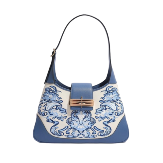 Youthrone Classic Phoenix Embroidery Tote & Shoulder Bag – Elegant Leather, Stylish & Versatile